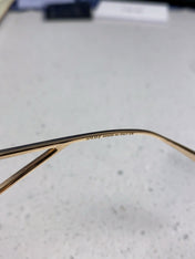 30MONTAIGNE S7U SUNGLASS 578109 IN GOLD METAL GREY SMOKE LENSES