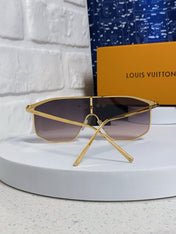 GOLDEN MASK SUNGLASSES 582732 IN GOLD METAL DARK GREY SMOKE LENSES