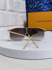 GOLDEN MASK SUNGLASSES 582734 IN GOLD METAL GREY SMOKE LENSES