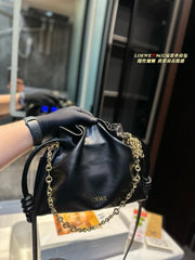 MEDIUM FLAMENCO PURSE 29 IN BLACK NAPPA LAMBSKIN