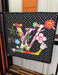 LV SCARF 90 CM IN SILK 10