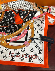 LV SCARF 90 CM IN SILK 729071