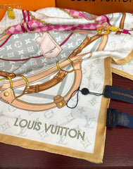 LV SCARF 90 CM IN SILK 729072
