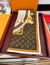 LV SCARF 90 CM IN SILK 730534