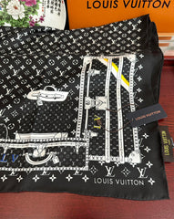 LV SCARF 90 CM IN SILK 733839