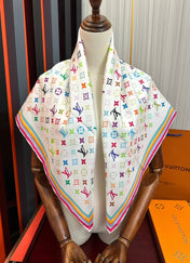 LV SCARF 90 CM IN SILK 06