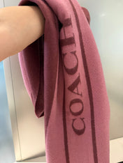 SCARF 200 CM IN SANGRIA RED MIX ROUGE PINK WOOL AND CASHMERE 411536