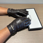 TOUCHSCREEN GLOVES IN BLACK LAMBSKIN 440503