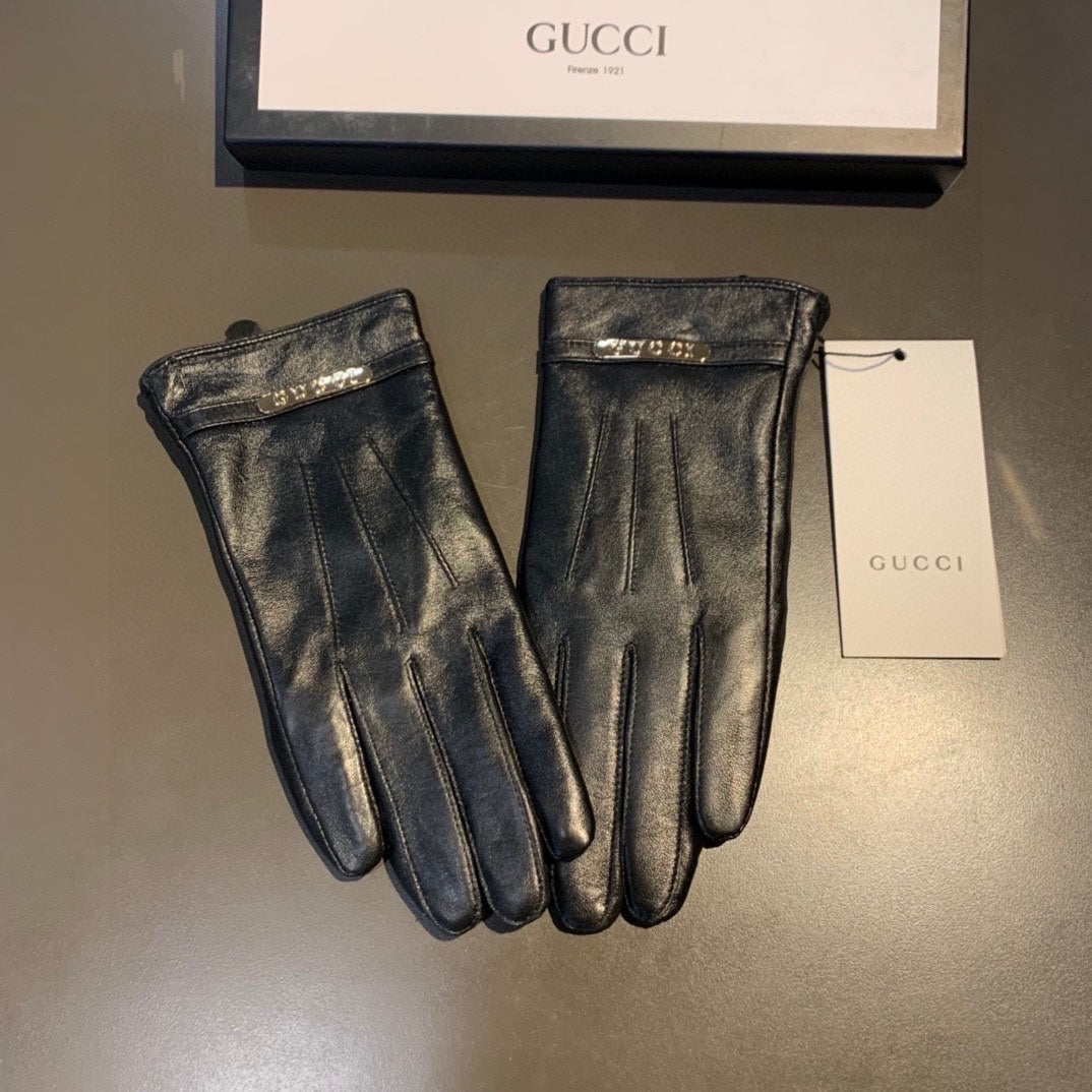 TOUCHSCREEN LAMBSKIN GLOVES BLACK 456312