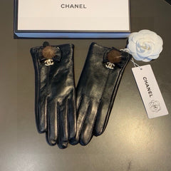 GLOVES IN BLACK LAMBSKIN 456328