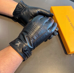 GLOVES IN BLACK LAMBSKIN 456344