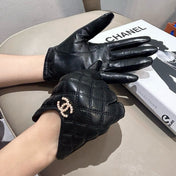 GLOVES IN BLACK LAMBSKIN 465006