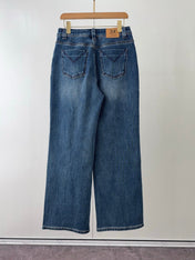 MAX MARA 25S STRAIGHT-LEG JEANS WITH SHEEPSKIN LINING 060