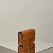 MINI CLAUDE 22 SHINY CALFSKIN CINNAMON BROWN