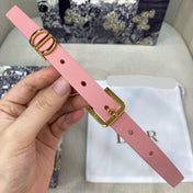 DIOR 25S BELT 15 MM IN PINK CALFSKIN 559724