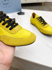 COLLAPSE SNEAKERS IN YELLOW SUEDE AND NYLON