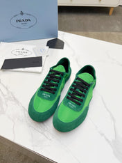COLLAPSE SNEAKERS IN GREEN SUEDE AND NYLON