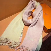 HIGH-END SCARF 180 IN LIGHT PINK MIX BEIGE CASHMERE