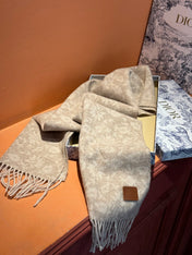 SCARF 180 CM IN ECRU TAN MONOGRAM CASHMERE 394644