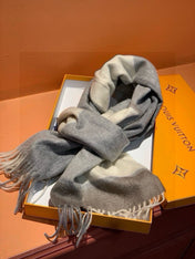 SCARF 180 CM IN DOVE GRAY MIX WHITE CASHMERE 399873