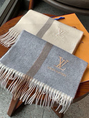 SCARF 170 CM IN MOUSE GRAY CASHMERE 399929