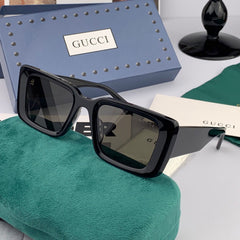 CHUNKY RECTANGULAR FRAME SUNGLASSES G204 IN ACETATE