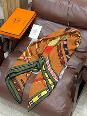 HERMES 25S SCARF 140 IN CASHMERE SILK 727301