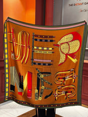 HERMES 25S SCARF 140 IN CASHMERE SILK 727301