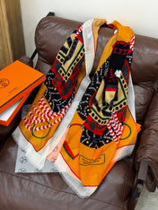 HERMES 25S SCARF 200 IN CASHMERE SILK 730598