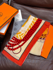 HERMES 25S SCARF 200 IN CASHMERE SILK 730599
