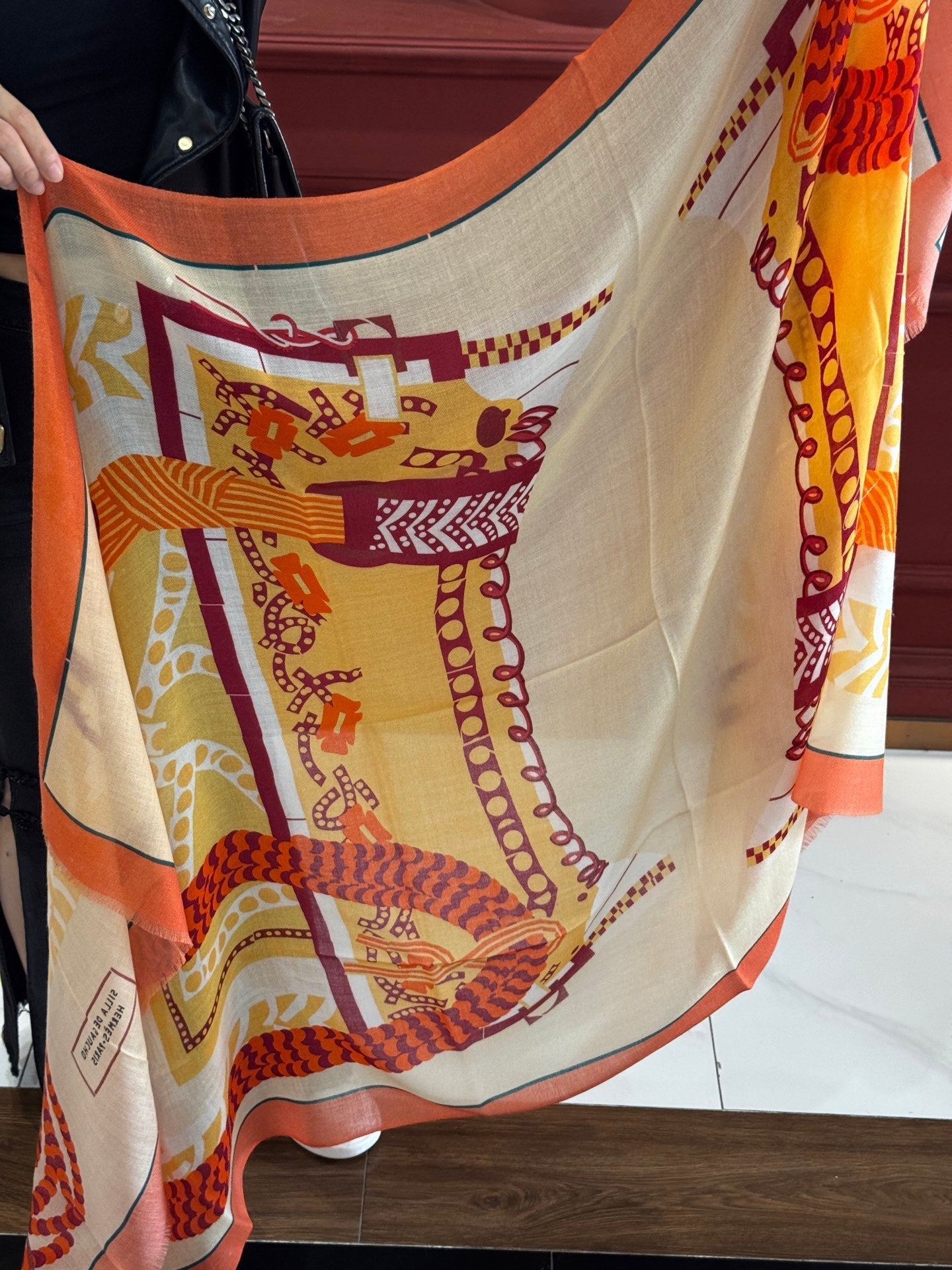 HERMES 25S SCARF 200 IN CASHMERE SILK 730599