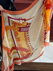 HERMES 25S SCARF 200 IN CASHMERE SILK 730599