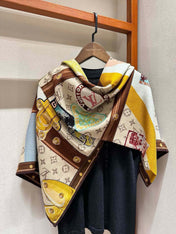 LV SCARF 140 CM IN SILK 732101