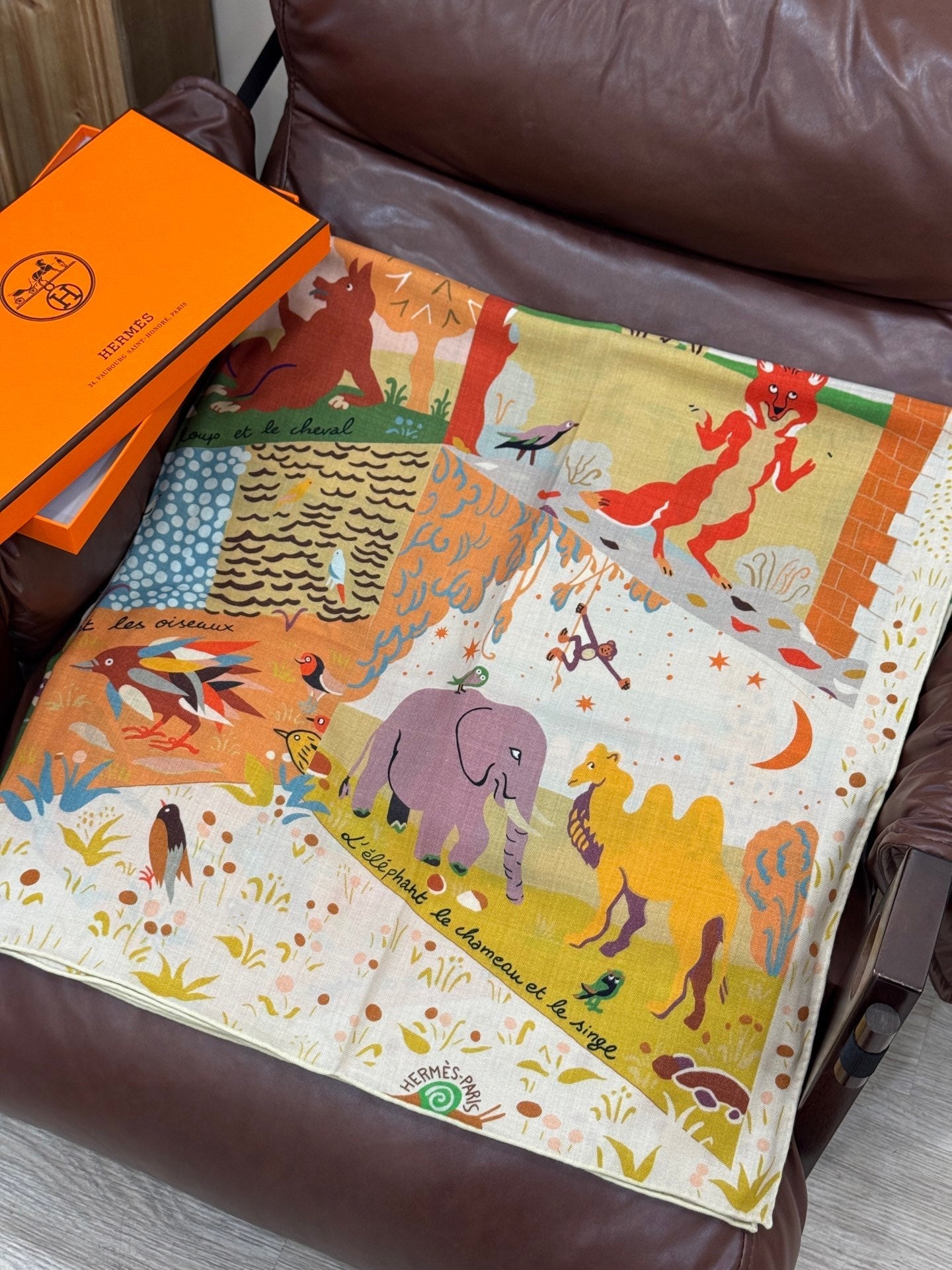 HERMES 25S SCARF 140 IN SILK 733913