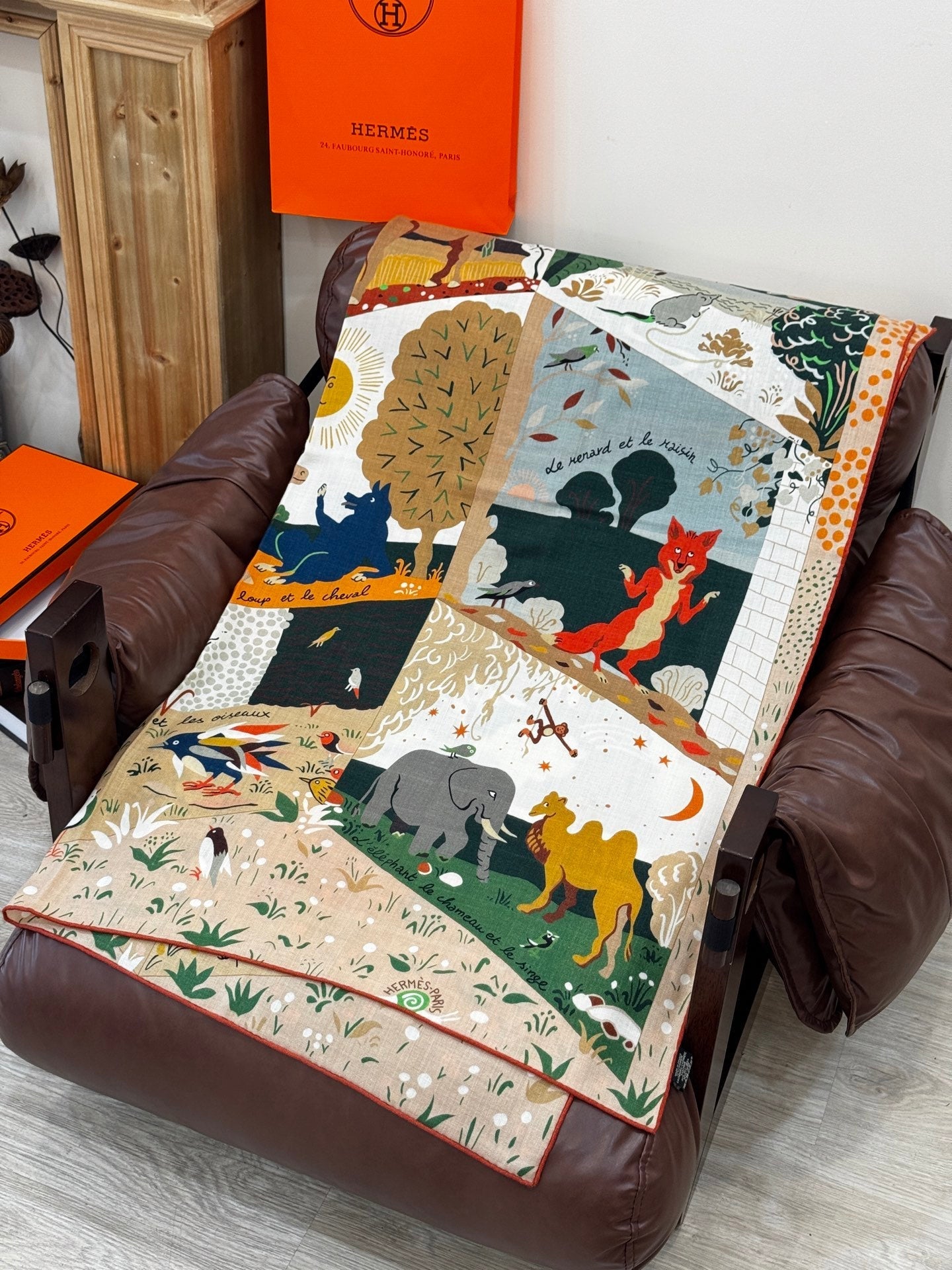 HERMES 25S SCARF 140 IN SILK 733915