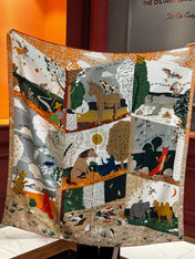 HERMES 25S SCARF 140 IN SILK 733915