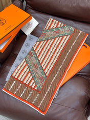 HERMES 25S SCARF 140 IN SILK TWILL 733918
