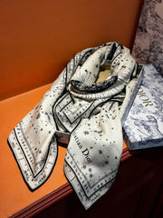 DIOR SCARF 140 CM IN SILK-CASHMERE BLEND 735817