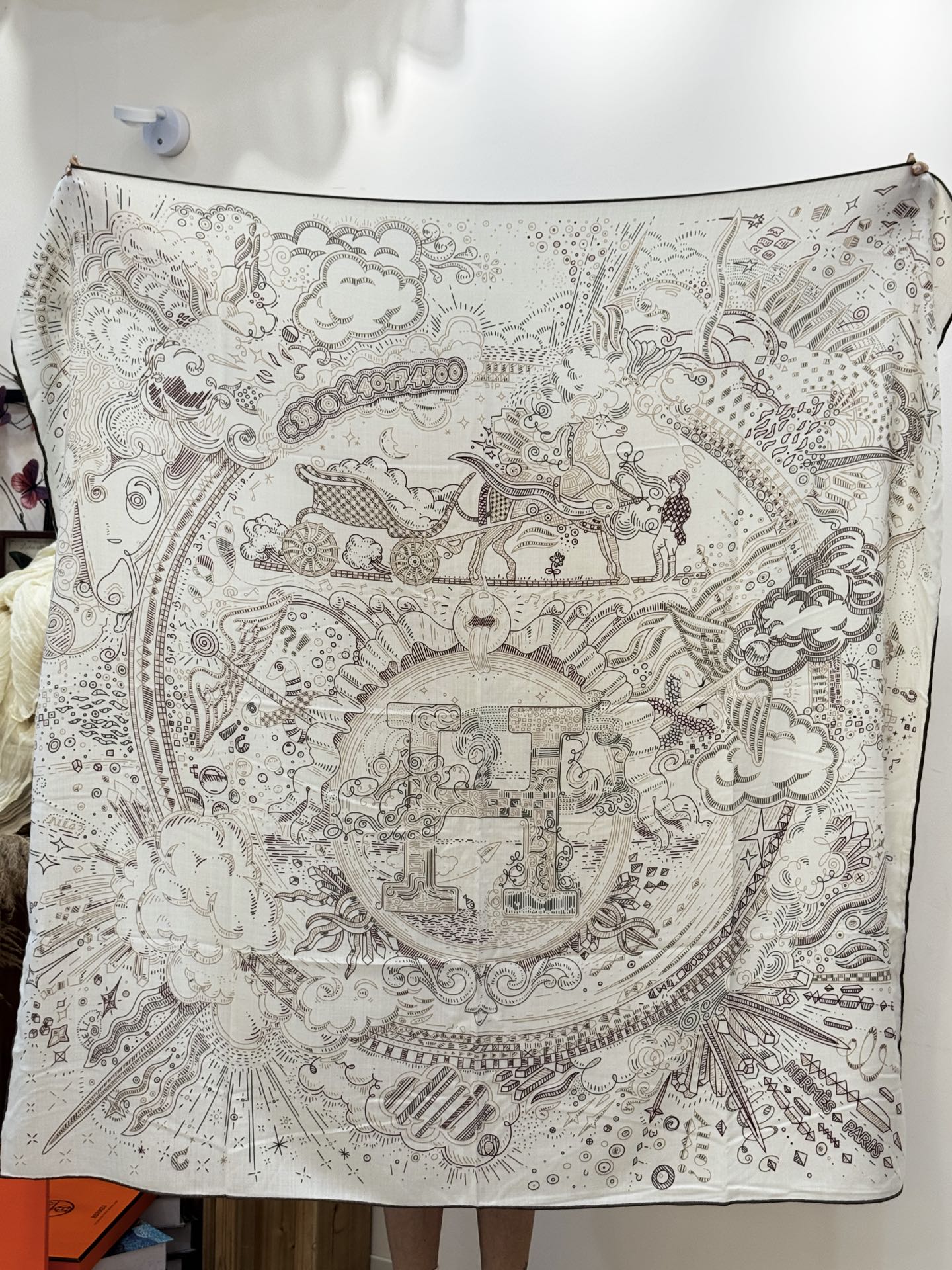 HERMES 25S SCARF 135 IN SILK 854788