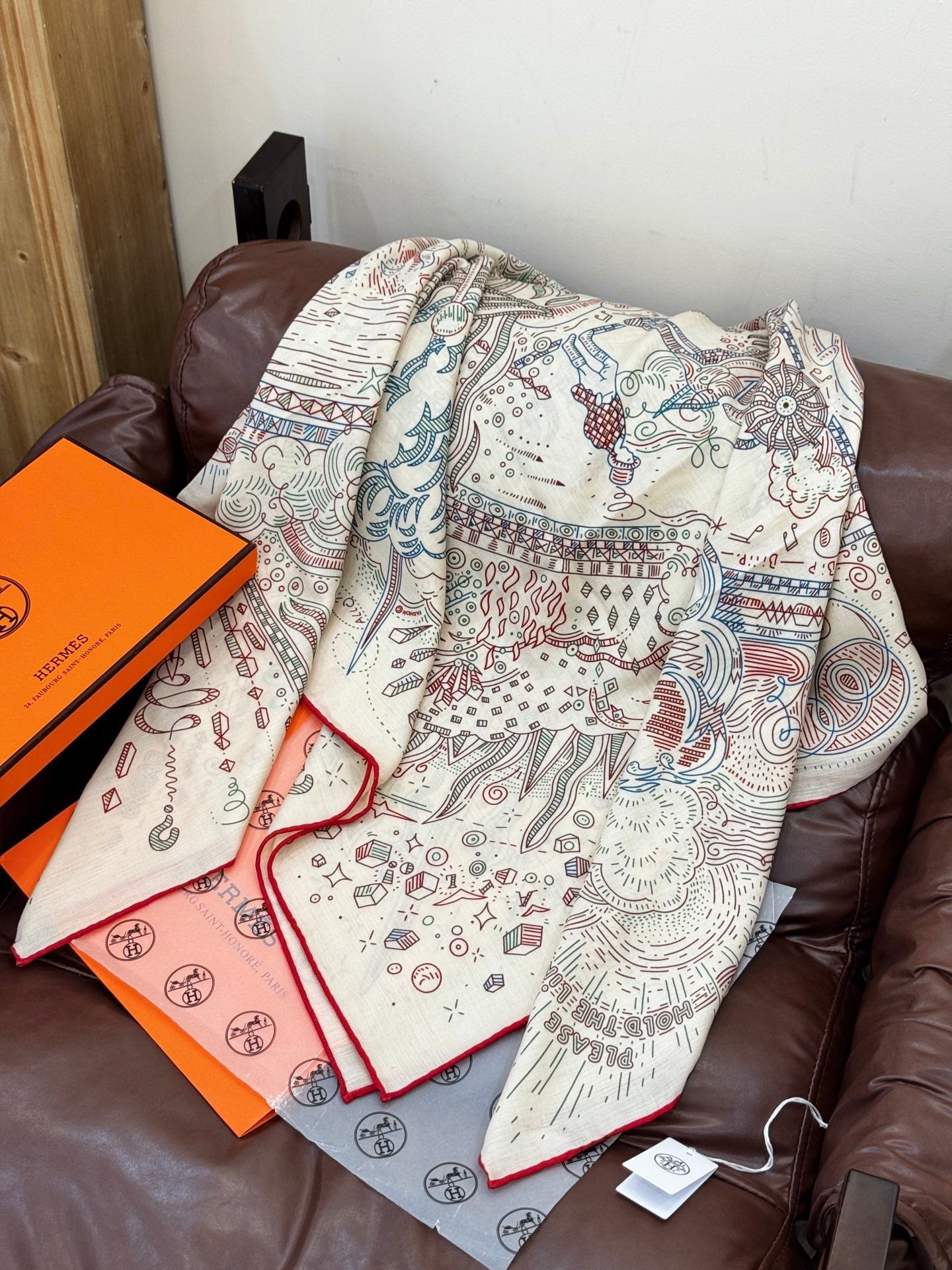 HERMES 25S SCARF 135 IN SILK 854787