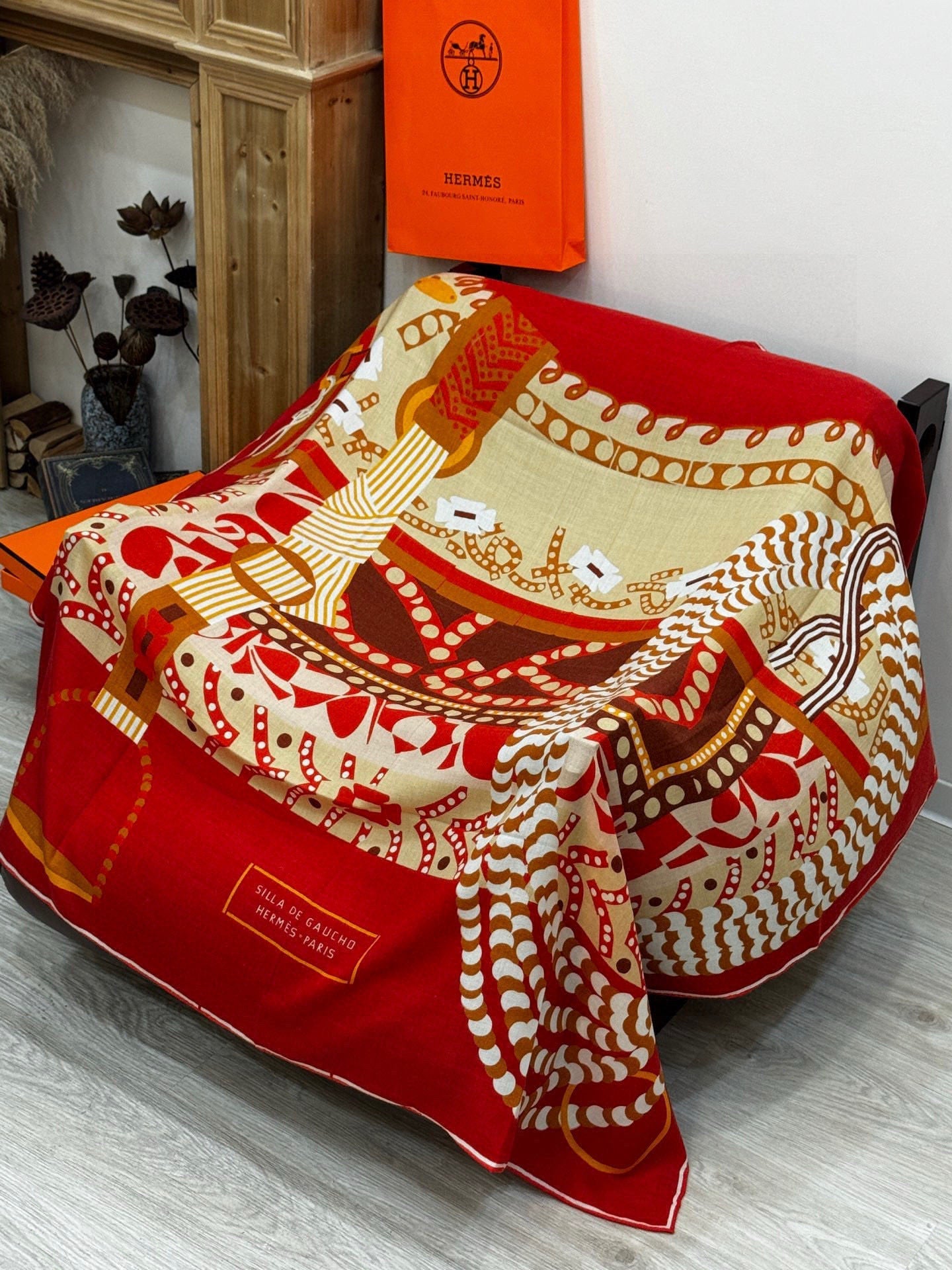 HERMES 25S SCARF 140 IN SILK 854764