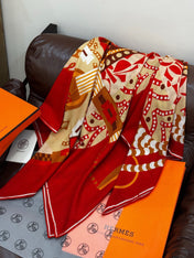 HERMES 25S SCARF 140 IN SILK 854764