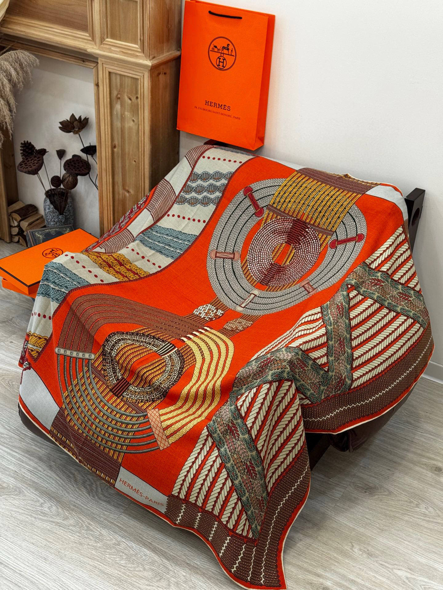 HERMES 25S SCARF 140 IN SILK 854806