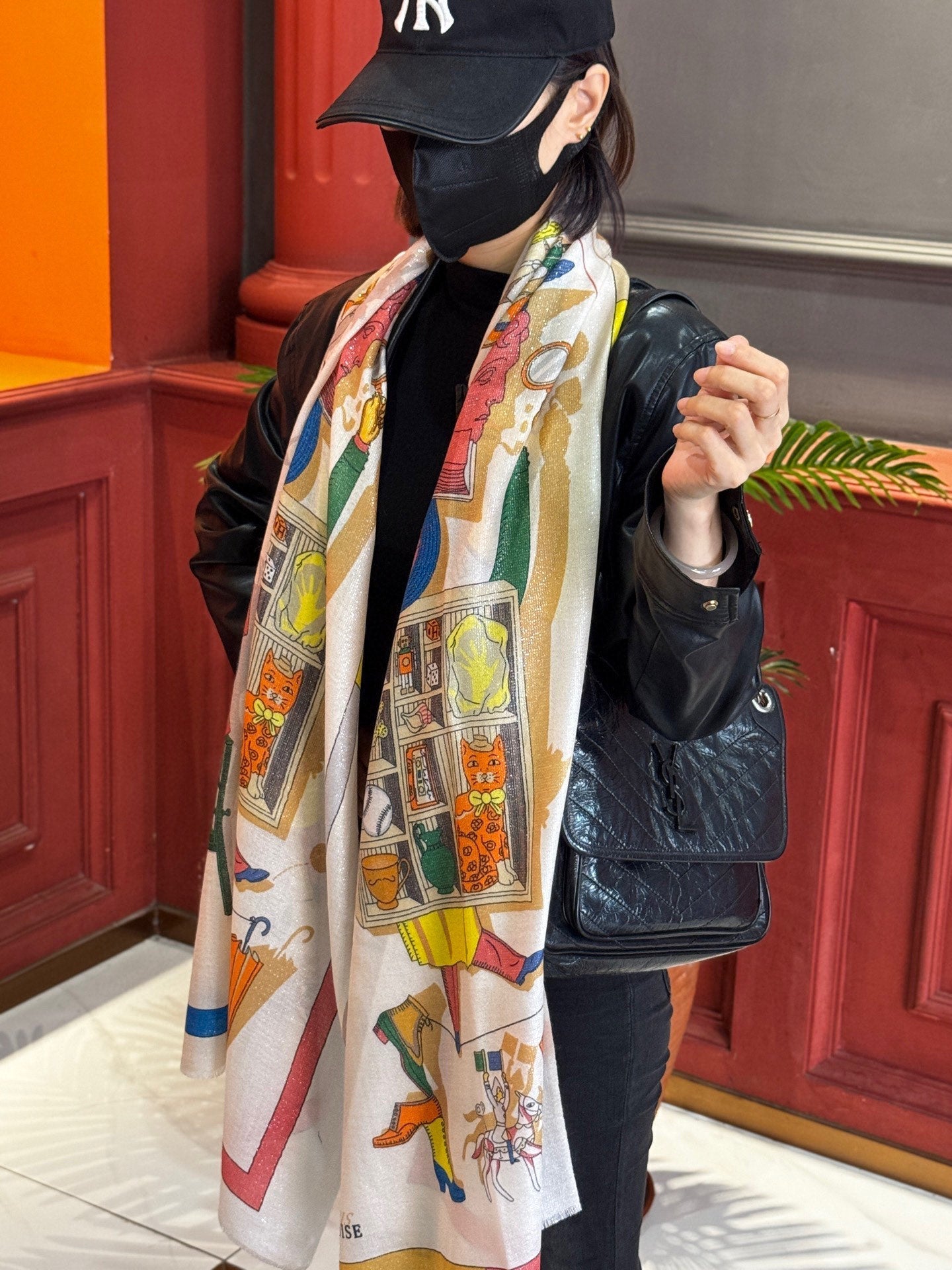 HERMES 25S SCARF 200 IN SILK 856443