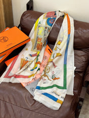 HERMES 25S SCARF 200 IN SILK 856443