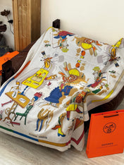 HERMES 25S SCARF 200 IN SILK 856443