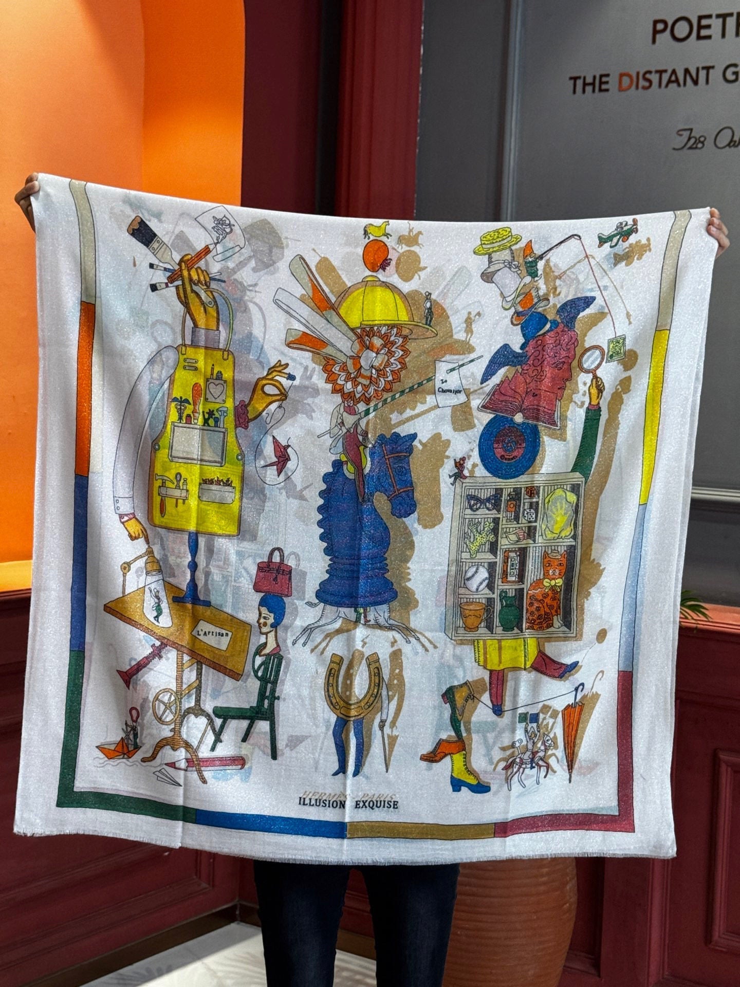 HERMES 25S SCARF 200 IN SILK 856443