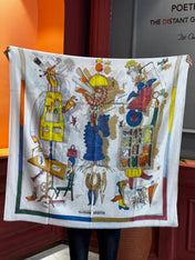 HERMES 25S SCARF 200 IN SILK 856443