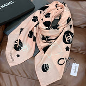 CHANEL 25S SCARF 140 IN SILK AND CASHMERE 932003
