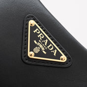 DUMPLING BAG 30 IN BLACK CALFSKIN